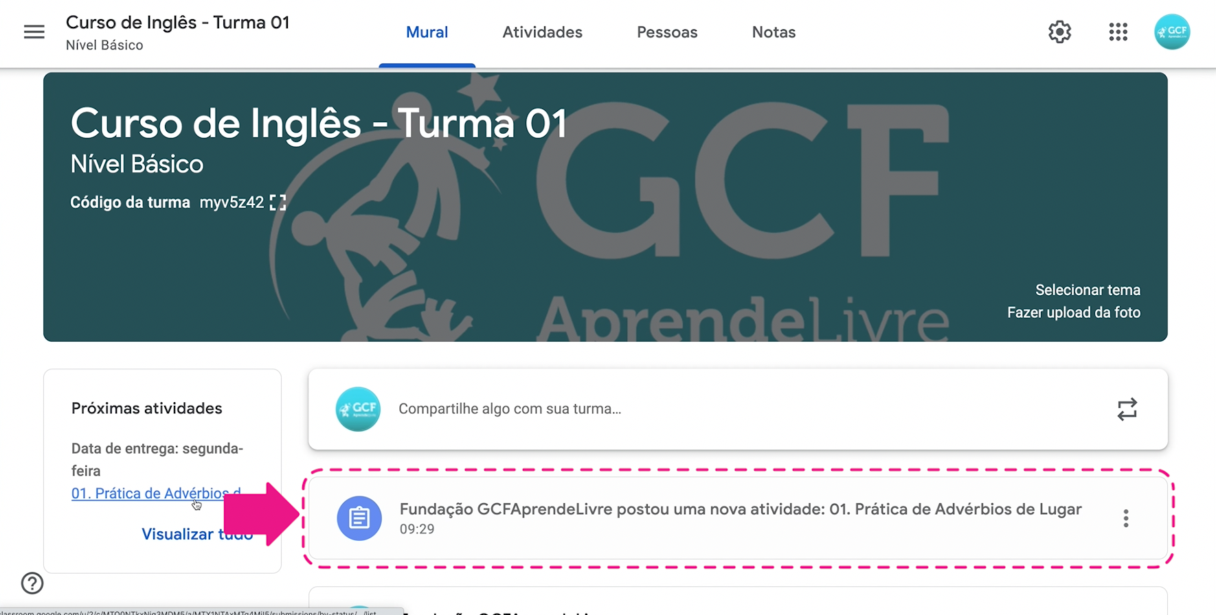 como criar atividades, exercícios e trabalhos no google sala de aula 26